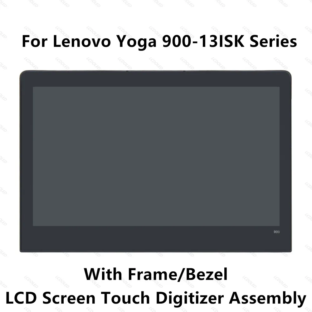 売る 13.3 ''LED 液晶ディスプレイパネルのタッチスクリーンデジタイザガラスアセンブリでフレーム/ベゼル Lenovo のヨガ 900 13ISK 3200 × 1800