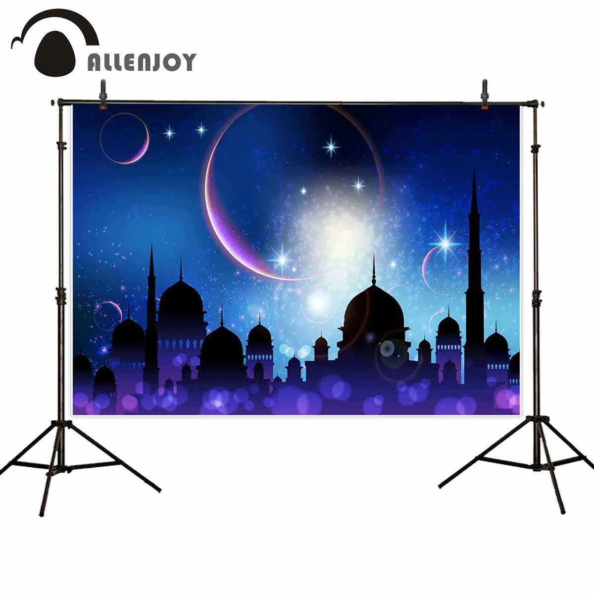 Allenjoy Рамадан кареем ИД Мубарак фотографический фон боке ислам мечеть башня