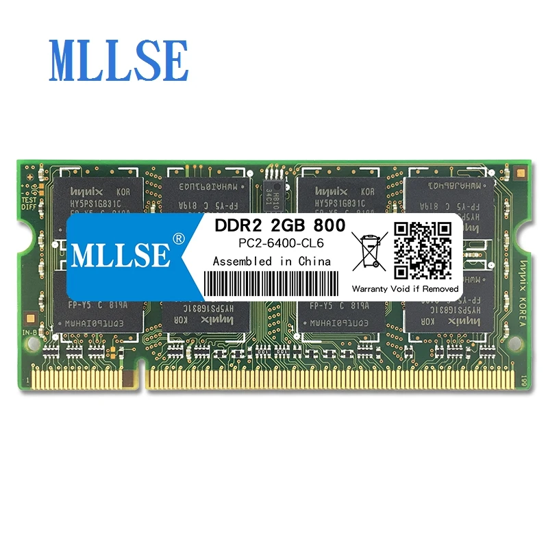 Mllse ноутбук Sodimm Ram DDR2 2GB 667mhz 800mhz 1 8 V память для ноутбука PC2-6400S 200pin без ECC RAM memoria |