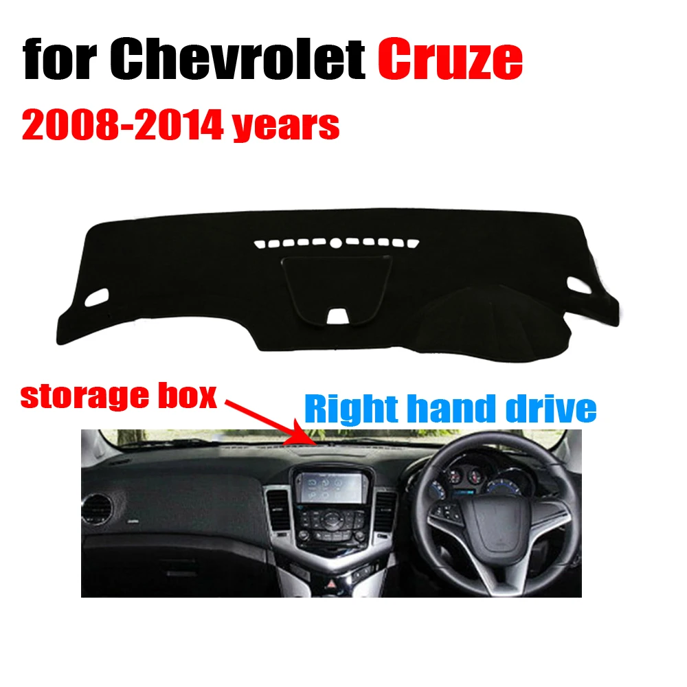

Car dashboard cover mat for Chevrolet Cruze 2008-2014 with storage box Right hand drive dashmat pad dash covers auto accessories