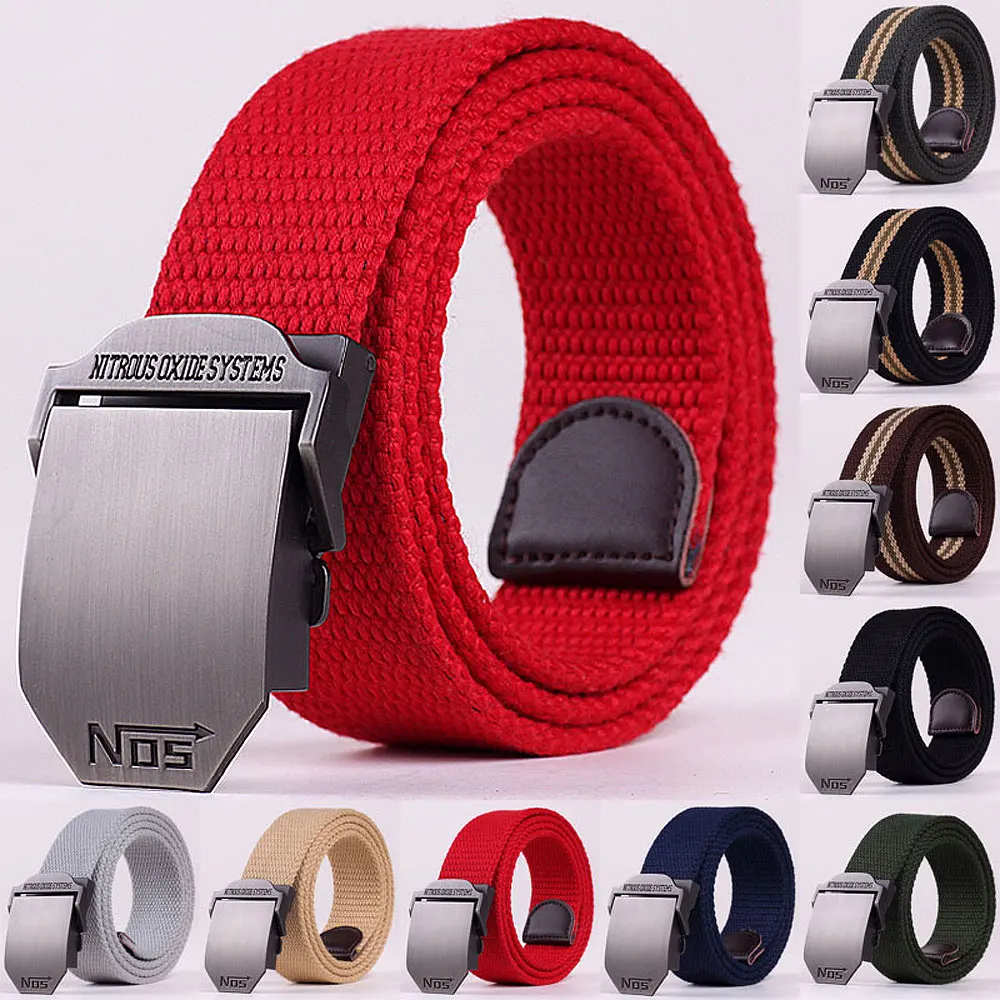 Высококачественный мужской брендовый холщовый ремень высококачественный в