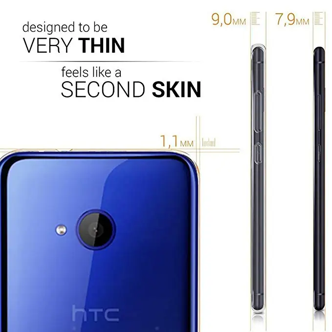 Прозрачный чехол из ТПУ для телефона HTC X10 10 evo U Ultra Play X9 U11 Plus Life Eyes прозрачный