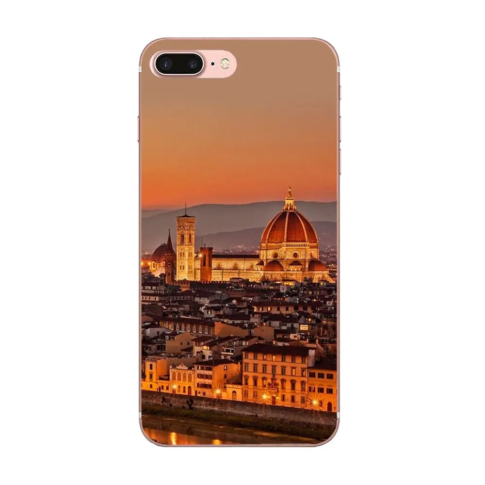 Итальянские городские здания в ночное время для Huawei P7 P8 P9 P10 P20 P30 Lite Mini Plus Pro 2017 2018