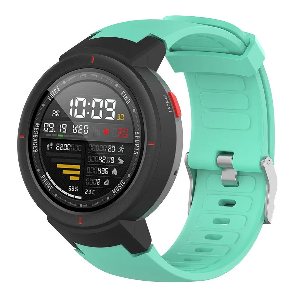 Ouhaobin спортивный силиконовый ремешок для Xiaomi Huami Amazfit Verge спортивный ремешок для часов Силиконовый Браслет Ремешок Браслет Прямая поставка 402#2