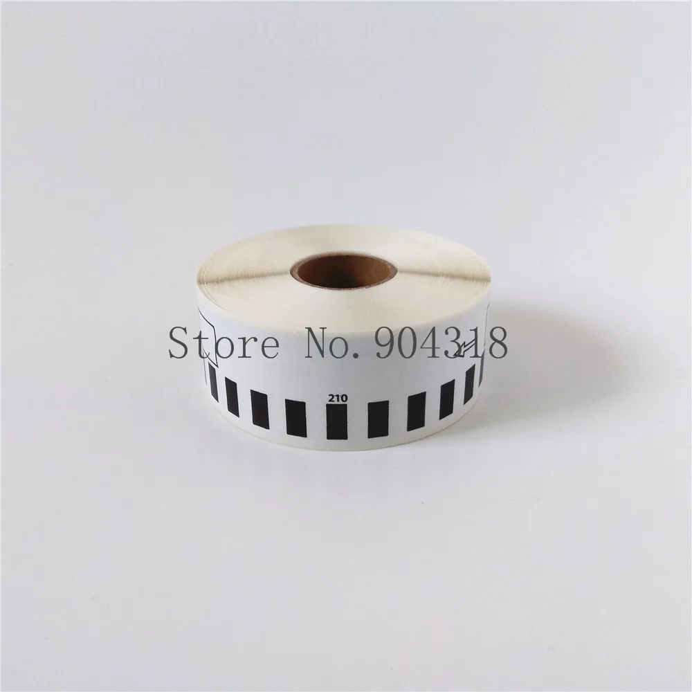 4 x Rolls Brother DK 22210 DK22210 DK2210 совместимые непрерывные этикетки 29 мм 30 48 м 1 1/7 ''x 100 'QL