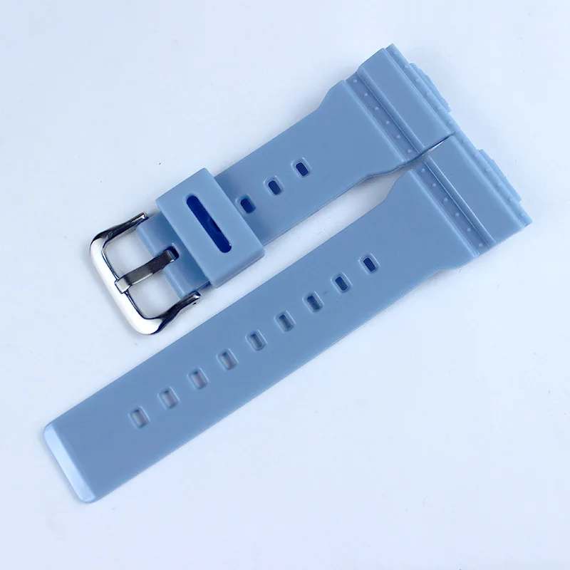 a7 sky blue Последний силиконовый ремешок подходит для Casio Baby-G Series BA-110 111 112 BGA-130, Женский Пластиковый силиконовый светильник, аксессуары для часов - Цвет ремешка: a7 sky blue