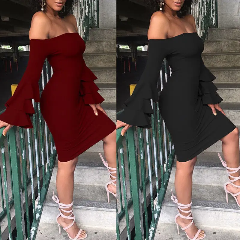 Модное милое летнее платье 3 Стильные платья с длинным рукавом и оборками вырезом