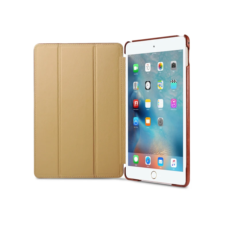 Для iPad Mini 4 деловой чехол из натуральной кожи ультратонкий складной