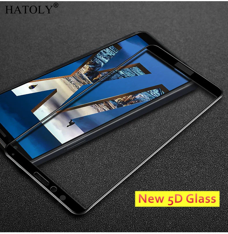 5D закаленное стекло Huawei Honor 7X Стекло 9H полное покрытие изогнутое для защита