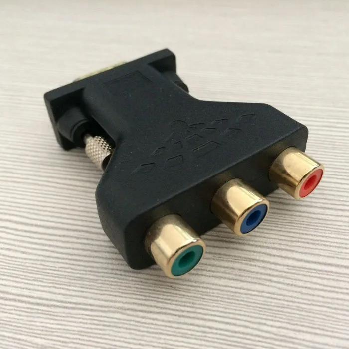 1 шт. 15 Pin VGA папа к 3 RCA гнездо Componet RGB разъем адаптера конвертер | Обустройство дома