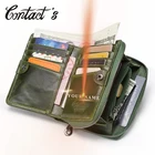 Кошелек женский кожаный, короткий, с отделением для монет и карт, 2021