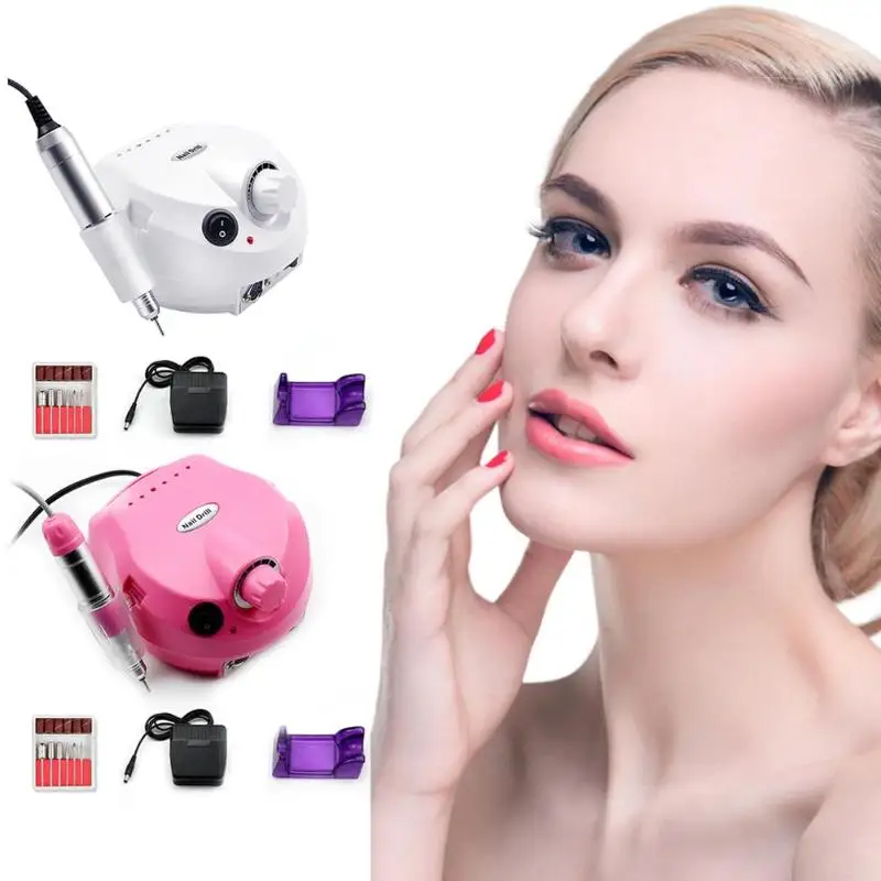 Professional 30W Electric Nail Drill Machine Nail Polisher Manicure Pedicure Files Tool Nail Art Equipment Kits