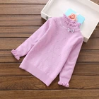 Свитер хлопковый для девочек 2-14 лет, Осень-зима, 2021