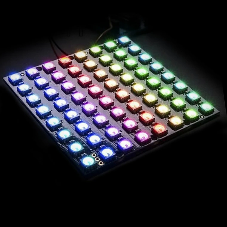 8x8 64 СВЕТОДИОДНЫЙ матричный WS2812 светодиодный 5050 RGB FZ1104 | Электронные компоненты и