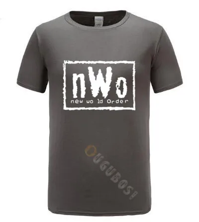 Мужская черная футболка WCW борьбе NWO New World Ink Wolfpac мужские Брендовые топы одежда