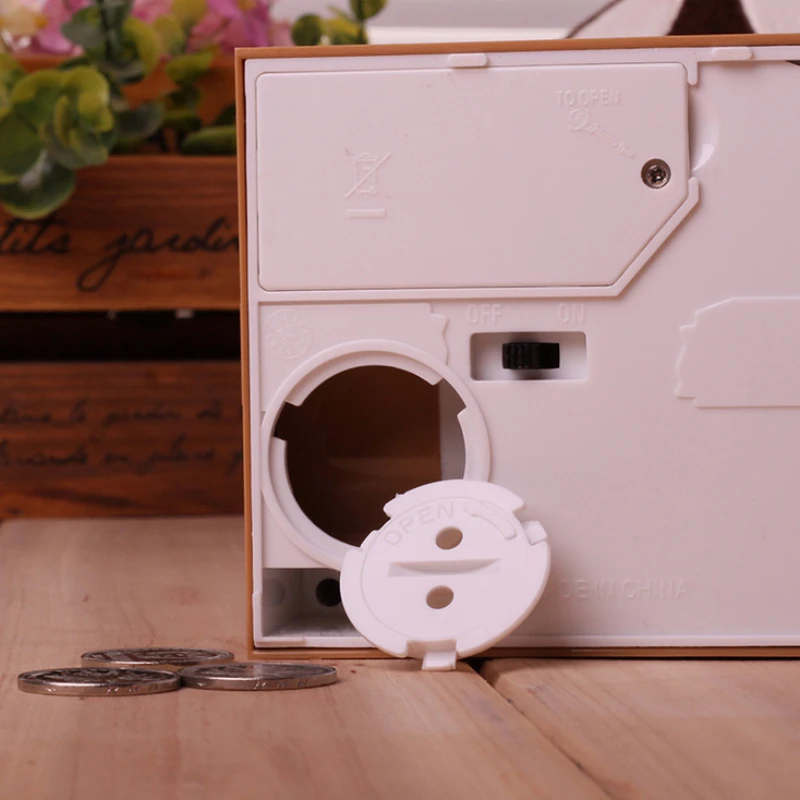 Забавные жадный кот собака украсть монеты копилка Автоматическое сохранение box