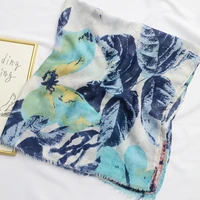 ms scarf new smudge splash ink butterfly print beach towel travel sunscreen shawl cotton and linen scarf