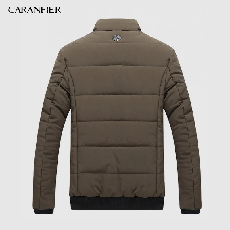 Новинка 2019 осенне зимняя мужская теплая куртка CARANFIER повседневные парки Мужское