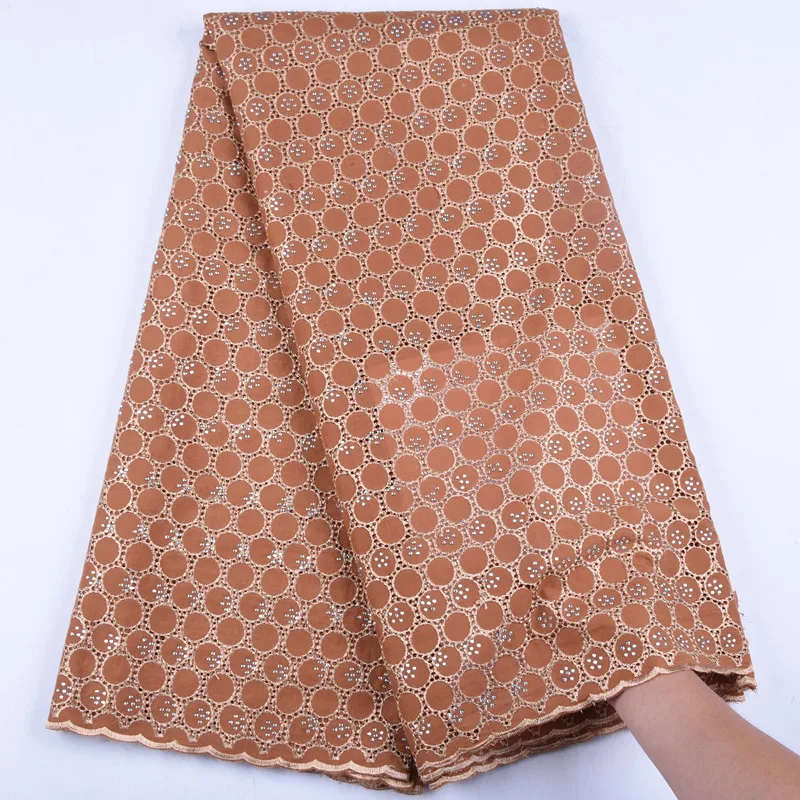 

High Quality Swiss Voile Laces In Switzerland Cotton African Dry Cotton Lace Fabric Nigerian Man Voile Lace 5 Yards 1554B