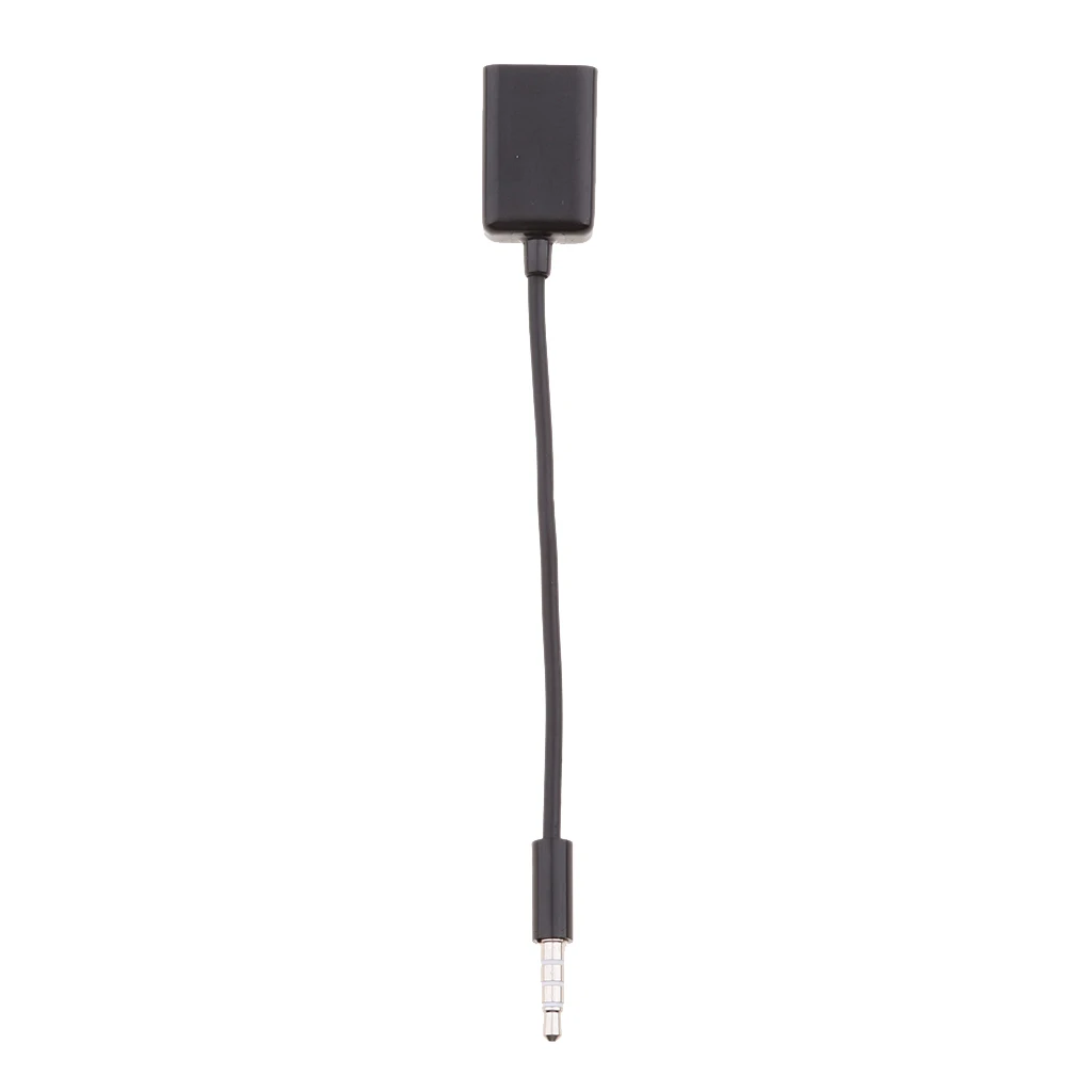 3,5 мм 1/8 дюйма мужской AUX аудиоразъем к USB 2,0 Женский кабель Шнур Подключите USB флэш-драйвер