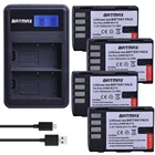 4 шт. 1860 мАч DMW-BLF19 DMW BLF19 BLF19 литий-ионный аккумулятор + зарядное устройство USB с ЖК-дисплеем для камеры Panasonic Lumix DMC-GH3 DMC GH3 GH4 DMC-GH4
