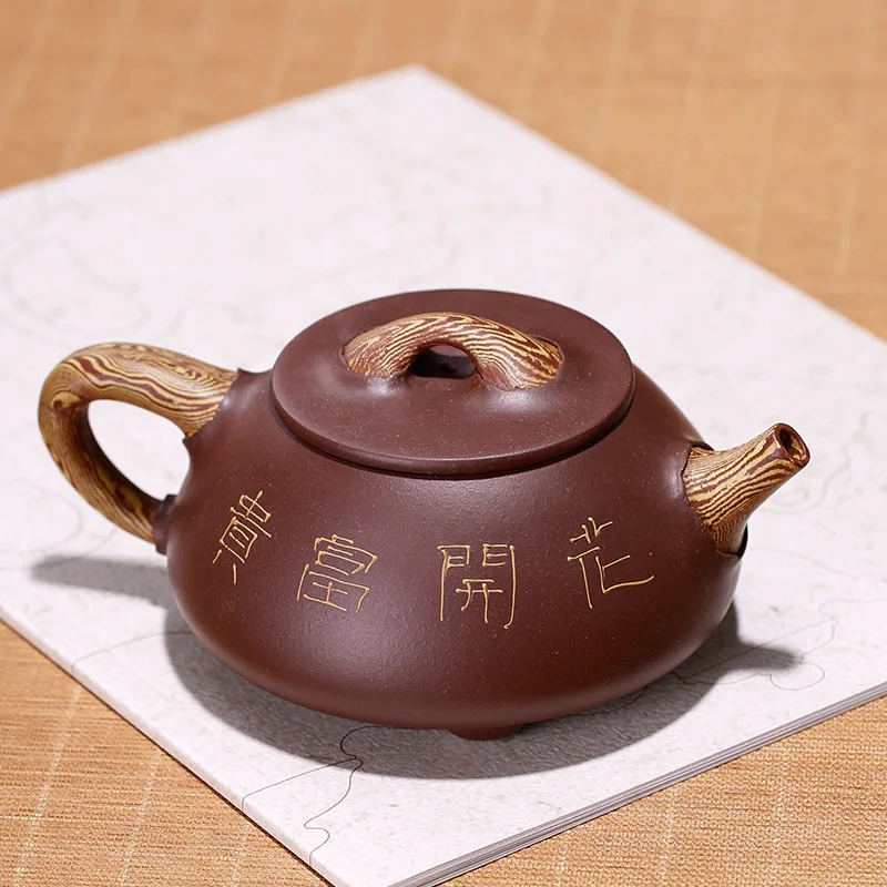 the stone ladle blossom rich and precious hand-made teapot pottery peak of one generation money. | Дом и сад