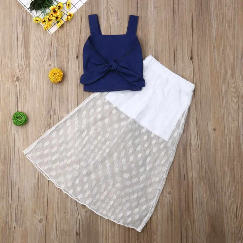 Новинка 2019 лидер продаж модная летняя майка для маленьких девочек джинсовые топы