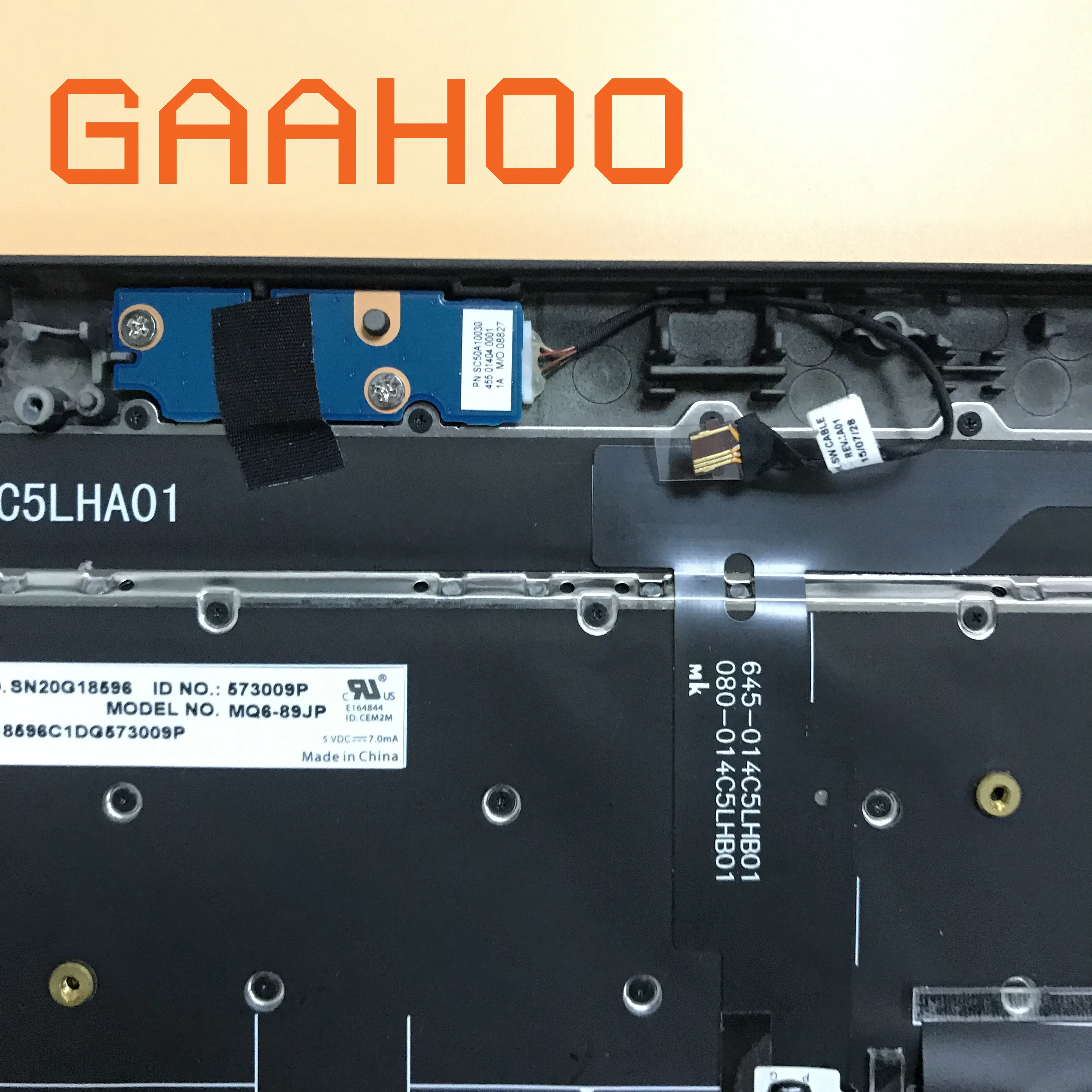 Для Lenovo ThinkPad X1 Carbon 3rd 2015 JA JP подсветка клавиатуры Рамка Упор для рук чехол/w TP