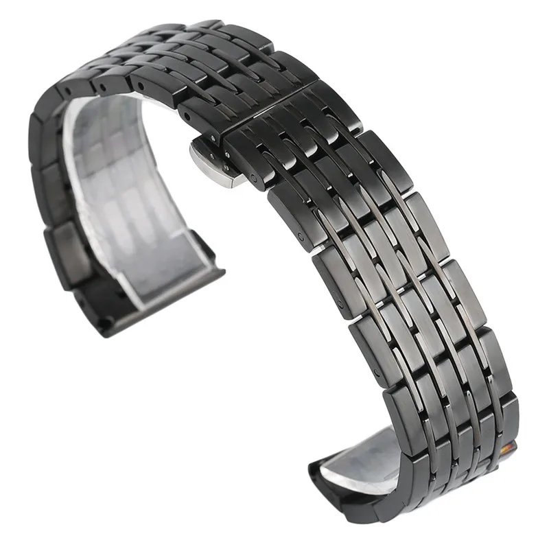 Ремешок для наручных часов роскошный мужской твердый с застежкой безопасной