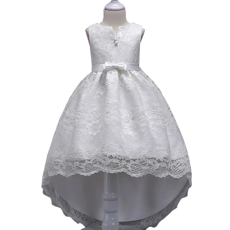Summer Flower Lace Girls Wedding Pageant Party Dresses Princess Formal Prom Gowns Size 3-14 Years 2019 New Kid Girl Clothes | Детская