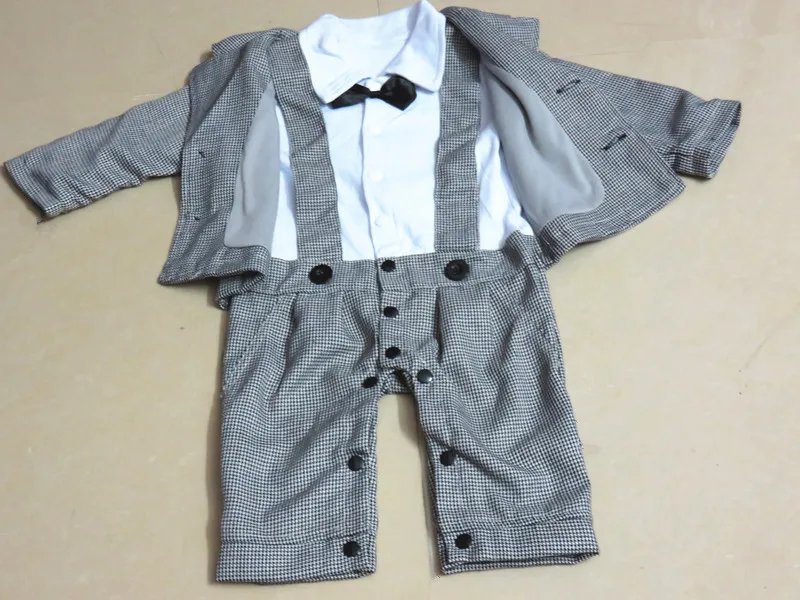 babzapleume 2PCS/3-24M/spring autumn newborn baby boys clothes gentleman suits 1st birthday outfits infant clothing sets BC1382 |