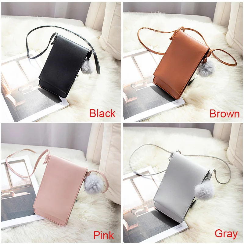 1 шт. женская сумка через плечо из искусственной кожи для карт мобильного