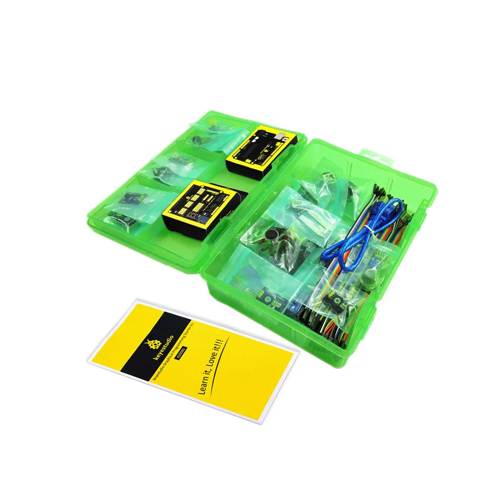 Keyestudio ARDUBLOCK графическое Программирование стартовый комплект для обучения Arduino+ UNOR3/Dupont линии