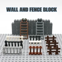 moc city house parts building blocks fence rail enclosure barrier garden ladder stair bricks toys compatible friends blocks