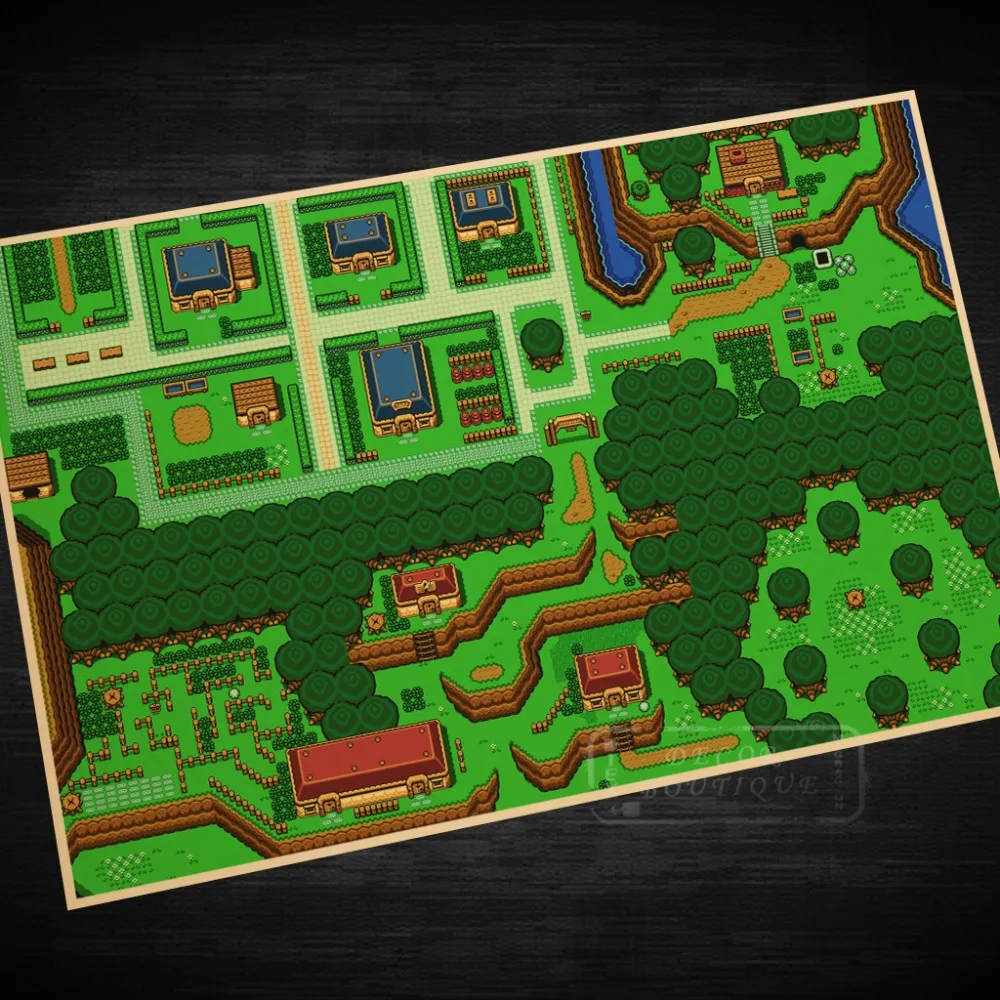 Zelda Maps легенда о Зельде видео игра постер ретро холст живопись сделай сам
