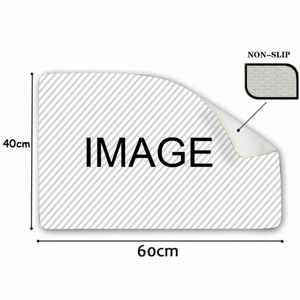 HUGSIDEA резинковый ковёр передний коврик тонкий Придверный милый 3D животных собака