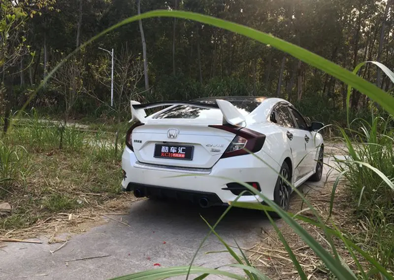 Спойлер для Honda Civic,,, автомобильный стиль, АБС пластик, неокрашенный, задний багажник, крыло, багажник, спойлер на крышу, авто украшение