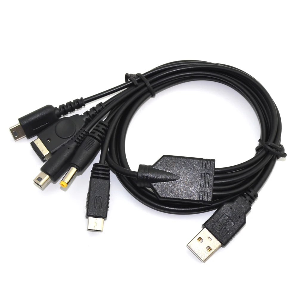 Good quality USB Charging Cable Charger for Nintendo GBA SP WII U 3DS NDSL XL DSI PSP 5 in 1