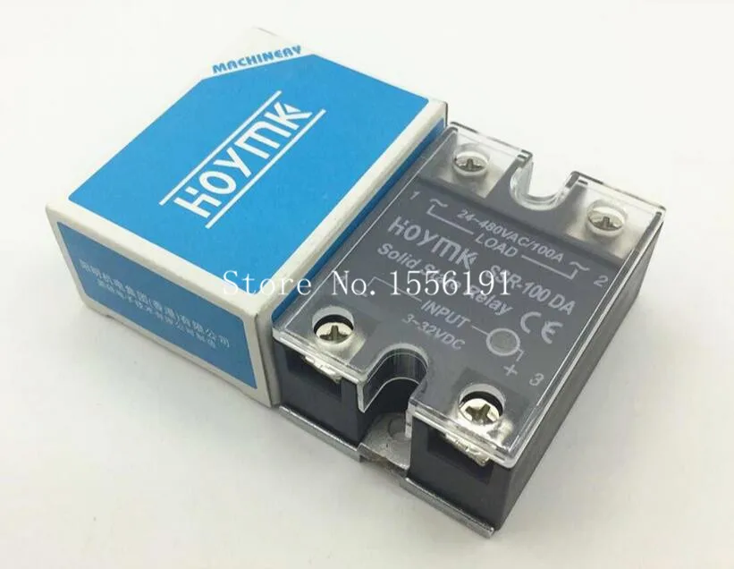 HOYMK SSR-100DA 100A однофазный постоянный ток твердотельные реле управления связи