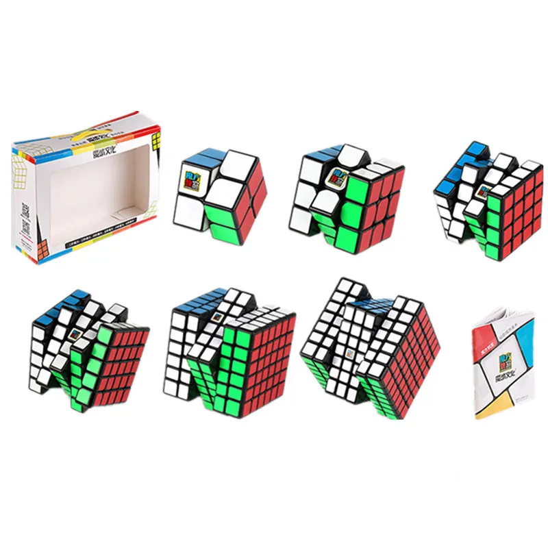 MOYU 6 шт. набор куб 2x2x2+ 3x3x3+ 4x4x4+ 5x5x5+ 6x6x6+ 7x7x7 кубики 6 шт. набор Головоломка Куб игрушки