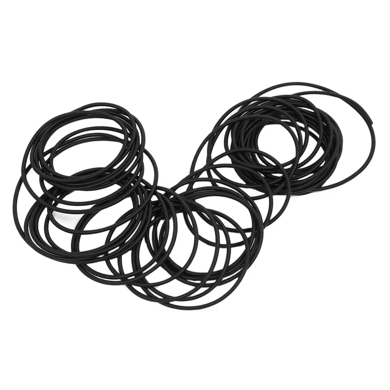 6 мм x 7 Диаметр гибкий гофрированный шланг труба черный 21 м | Обустройство дома