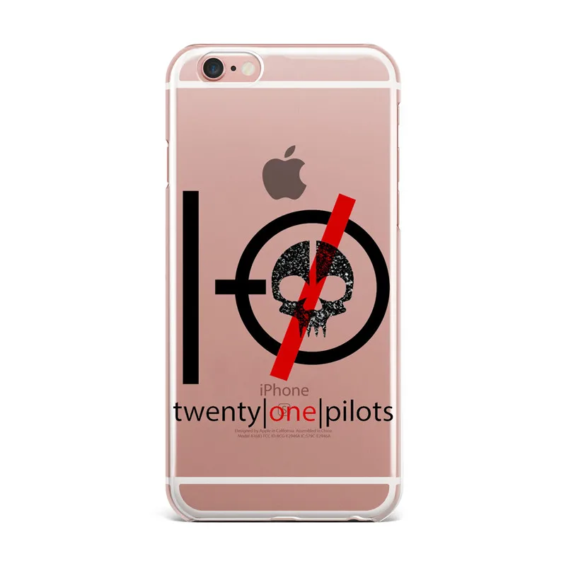 Мягкий прозрачный силиконовый чехол Twenty One Pilots из ТПУ для iPhone X 7 8 Plus 5 6 6S |