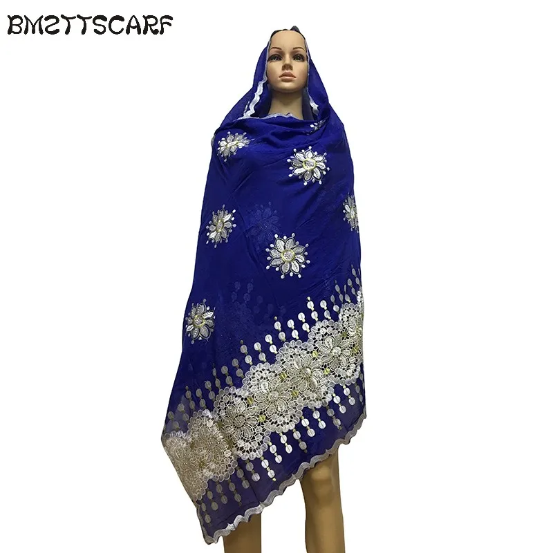 100% хлопок шарф в африканском стиле на высоком каблуке шарфы мусульманские embdroidery