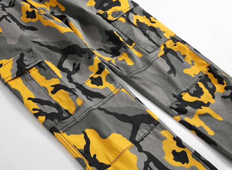 Камуфляжные джинсы мужские Homme осень 2019 цветной дизайн мотоциклетные