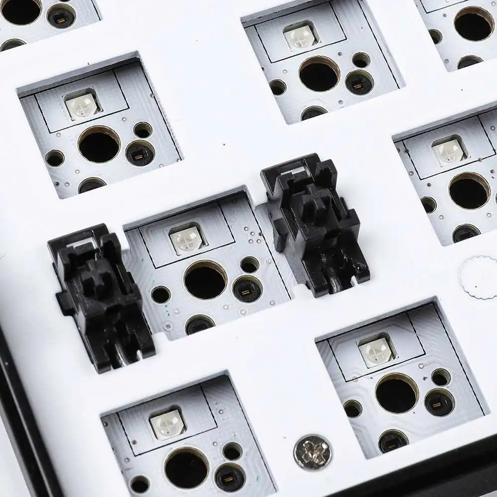 Клавиатура заказной комплект PCB Монтажная пластина чехол Geek заказной GK61 Горячая замена 60% RGB подсветка