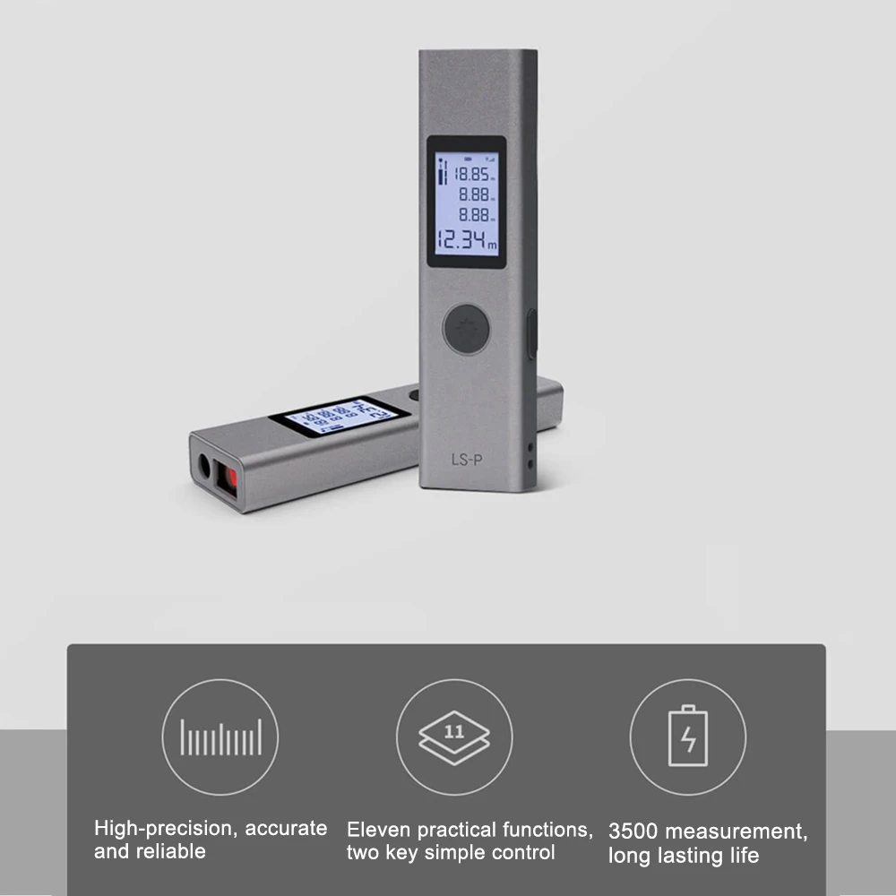 0 03 М 40 м LS P Ручной цифровой USB лазерный дальномер Высокоточная Лазерная Лента