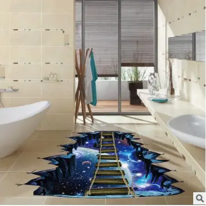 Новые 3 d настенные наклейки, креативные Космические Планеты, можно удалить приклеенные стерео украшения, изображение - Цвет: Золотой
