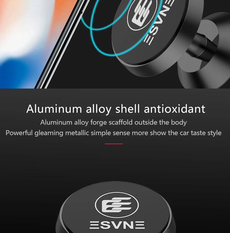 ESVNE магнитный автомобильный держатель для телефона для IPhone 11pro X XS samsung, автомобильный держатель для мобильного телефона на вентиляционное отверстие, Магнитная подставка