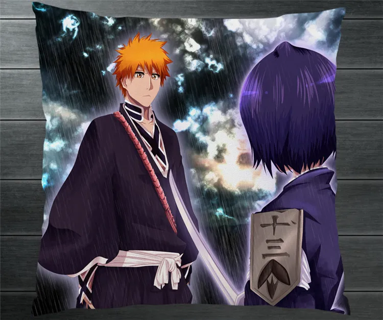 Отбеливатель Kurosaki Ichigo Kuchiki рукава Fanart 40*40 см двухсторонняя зеркальная Обложка для