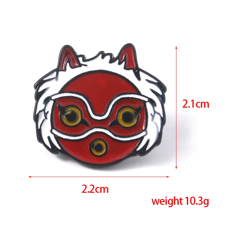 SG Принцесса Мононоке Броши заколки Mononoke Hime эльф дерево эльфы духи Кодама эмаль